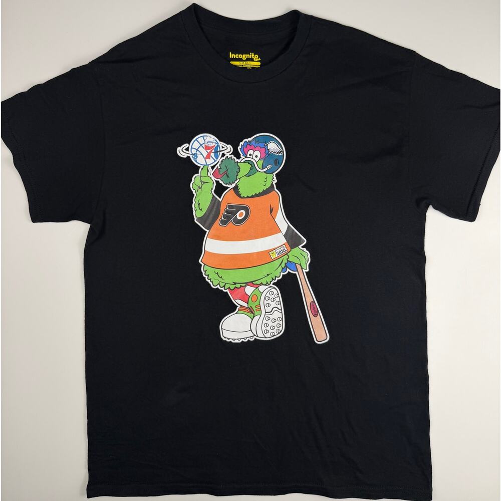 Philadelphia Phillies Phanatic Philly Sports Graphic T Shirt Mens S Black MLB